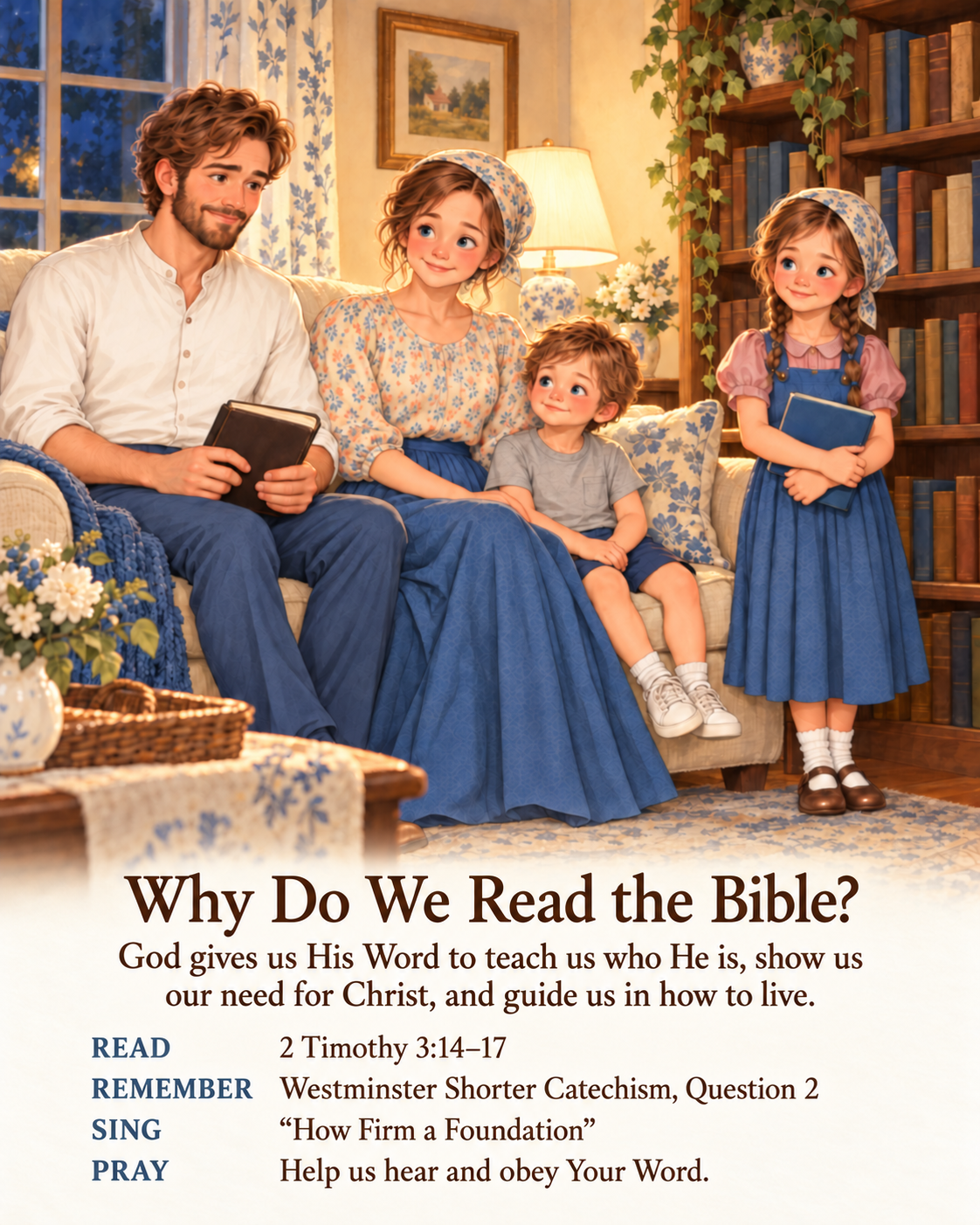 Why Do We Read the Bible family worship reading guide with the Whitmore family
